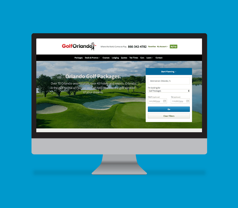 Golf Orlando website