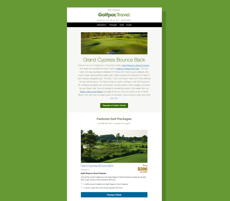 Golfpac E-newsletter